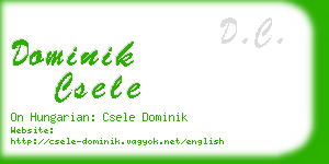 dominik csele business card